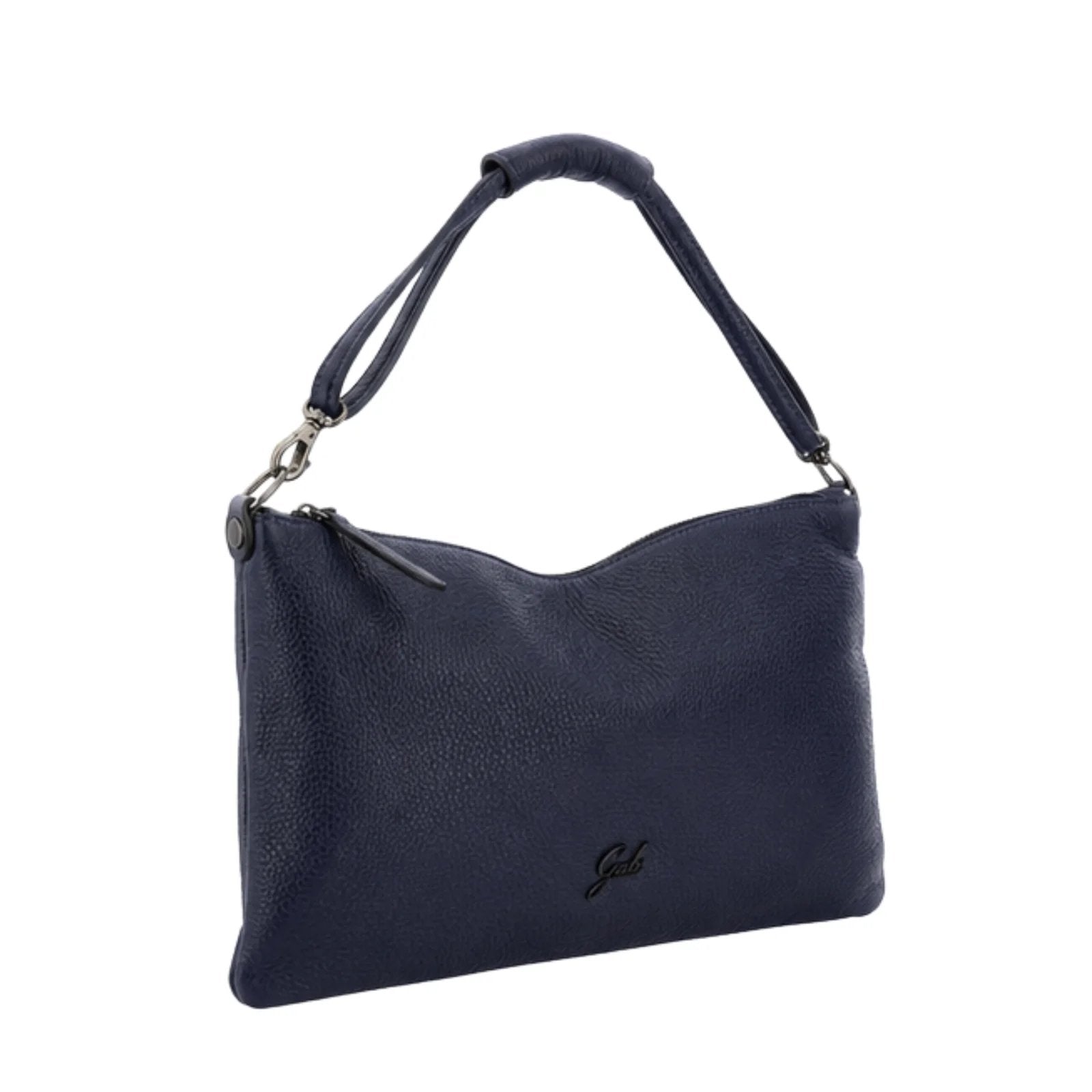 Gabs Borsa Pochette Spalla Tracolla Beyonce EW Pelle Black Made in ITALY - Blu ink
