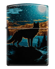 Zippo accendino Limited Edition made in USA lupo e luna