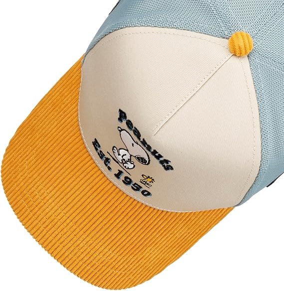Cappellino Capslab x Peanuts, Snoopy, visiera semi curva premium