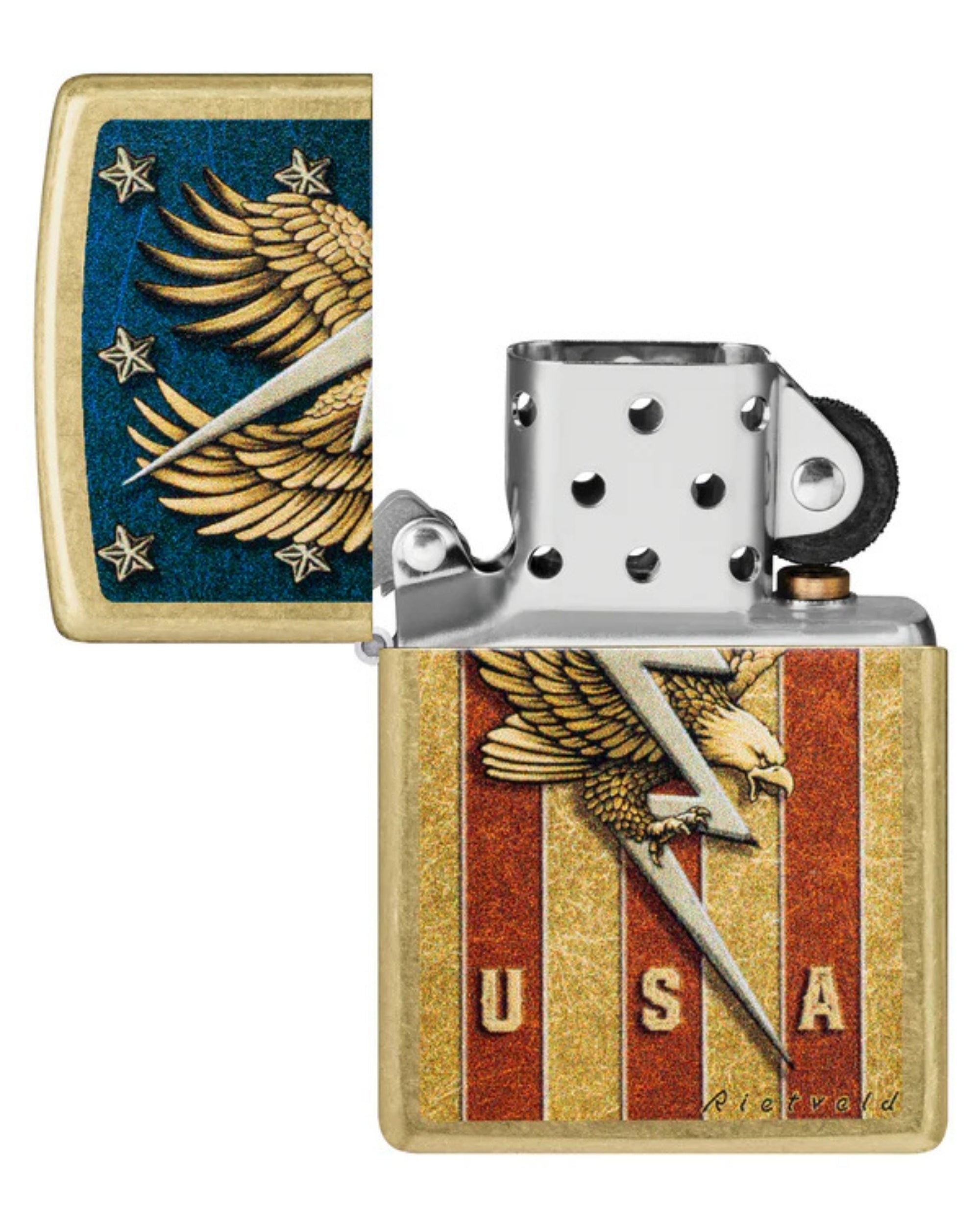 Zippo accendino Limited Edition made in USA Rietveld USA acquila