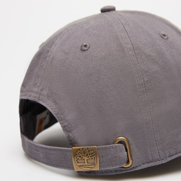 Timberland Cappello Con Visiera Soundview 100% Cotone con Ricami Grigio Scuro Unisex