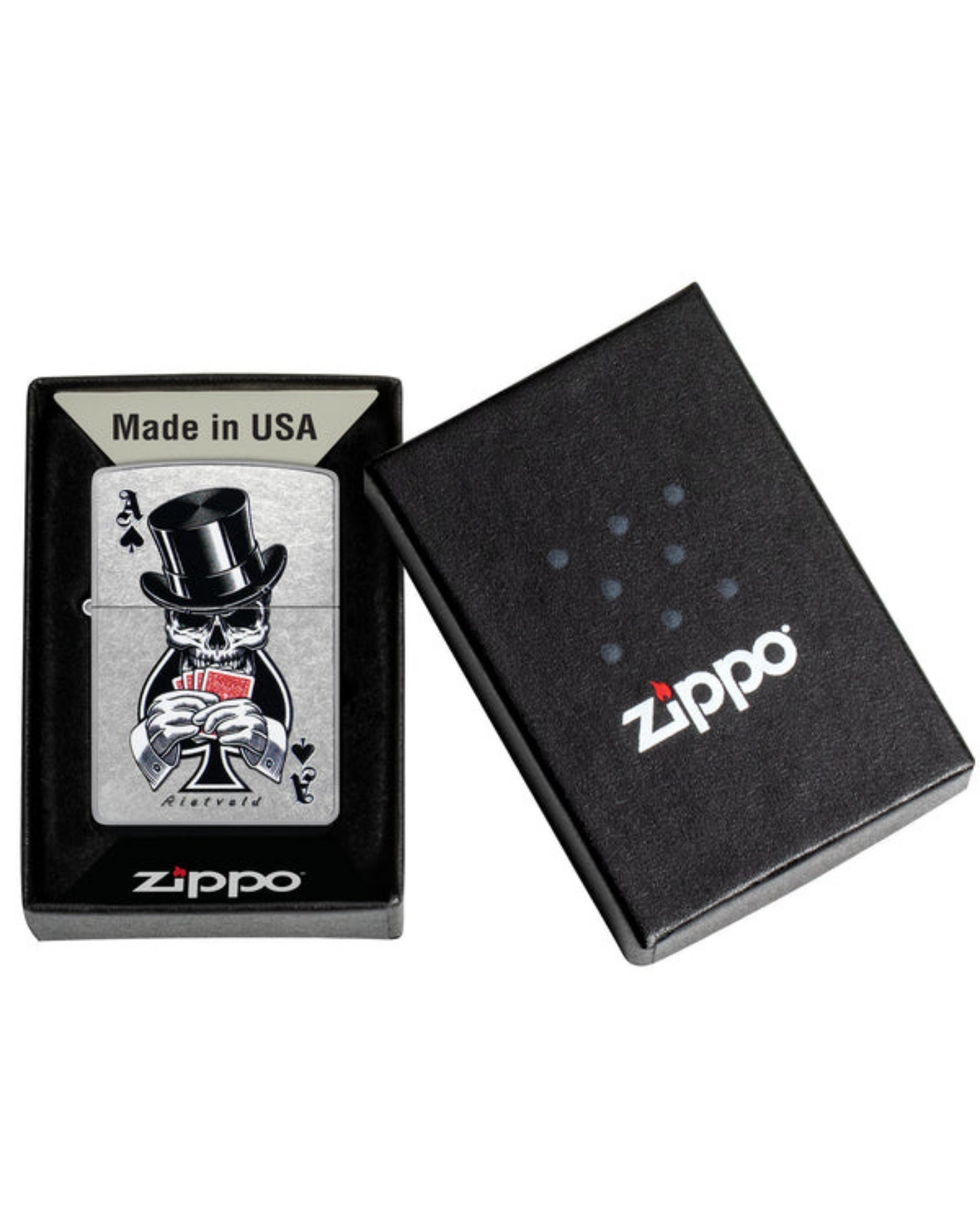 Zippo accendino Limited Edition made in USA Rietveld asso spade