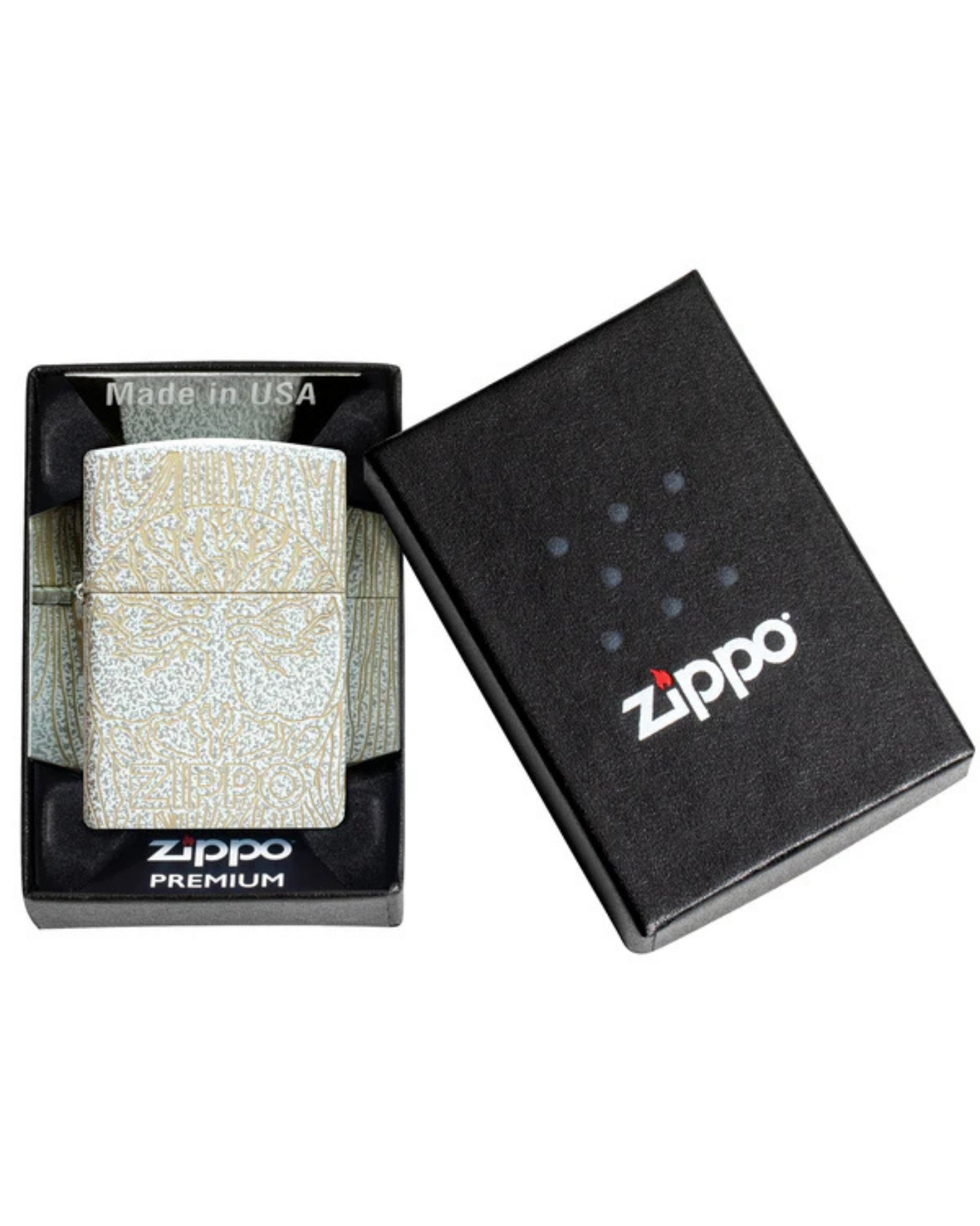 Zippo accendino Limited Edition made in USA albero della vita wood