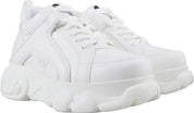 Buffalo Scarpe sneaker alte con zeppa vegan nubuk CLD Corin chunky street donna Bianco
