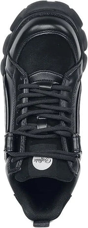 Buffalo Scarpe sneaker alte con zeppa vegan nubuk CLD Corin chunky street donna NERO