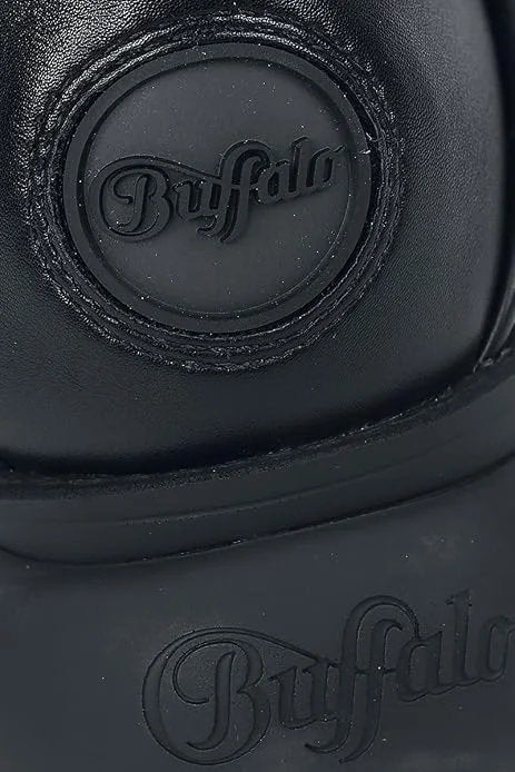 Buffalo Scarpe sneaker alte con zeppa vegan nubuk CLD Corin chunky street donna NERO