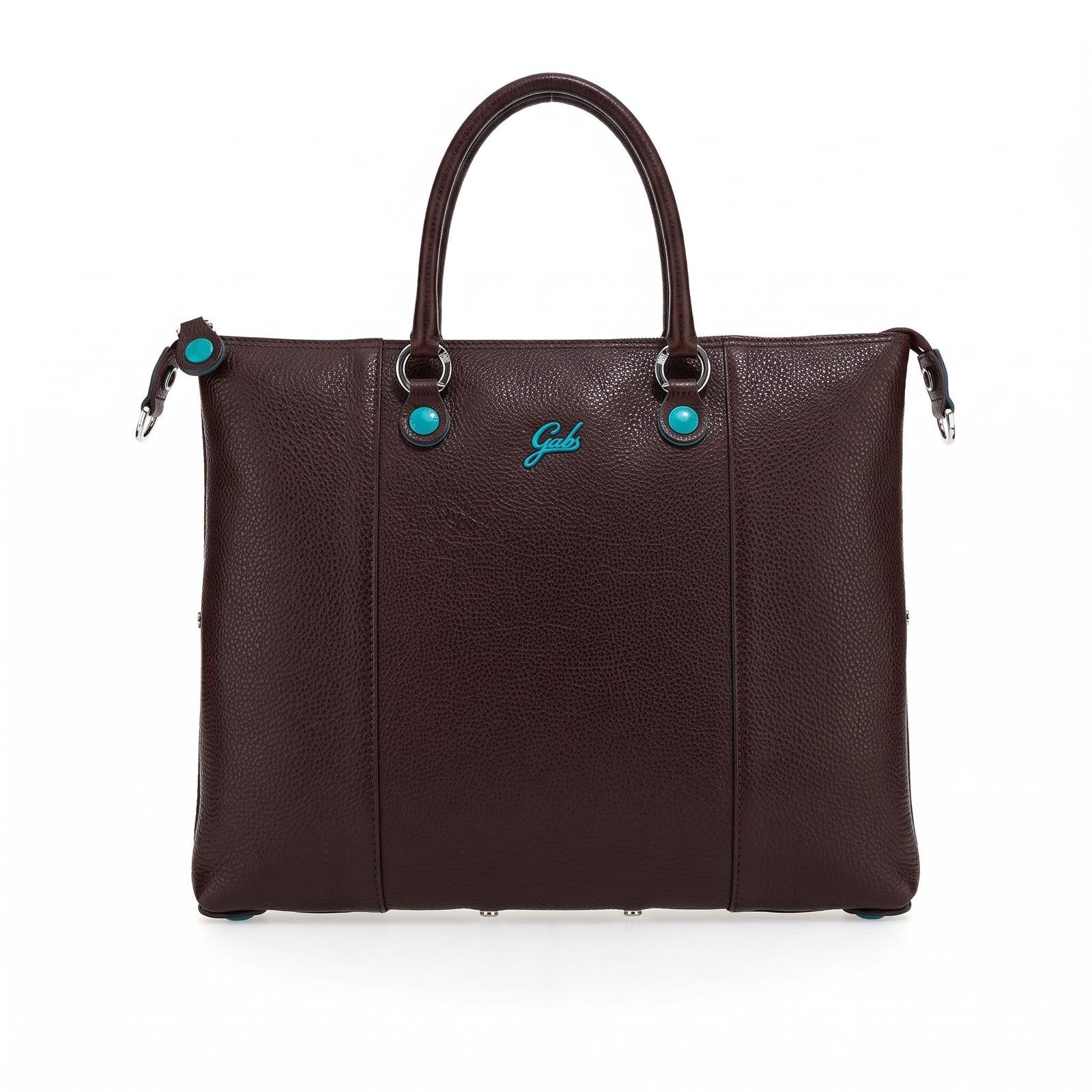 Gabs G3 Plus M Basic Borsa Zaino Trasformabile Hobo Shopper Tote Bauletto in Pelle Marrone Moka