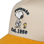 Cappellino Capslab x Peanuts, Snoopy, visiera semi curva premium