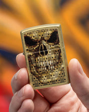 Zippo accendino Limited Edition made in USA skulls in skull teschi oro