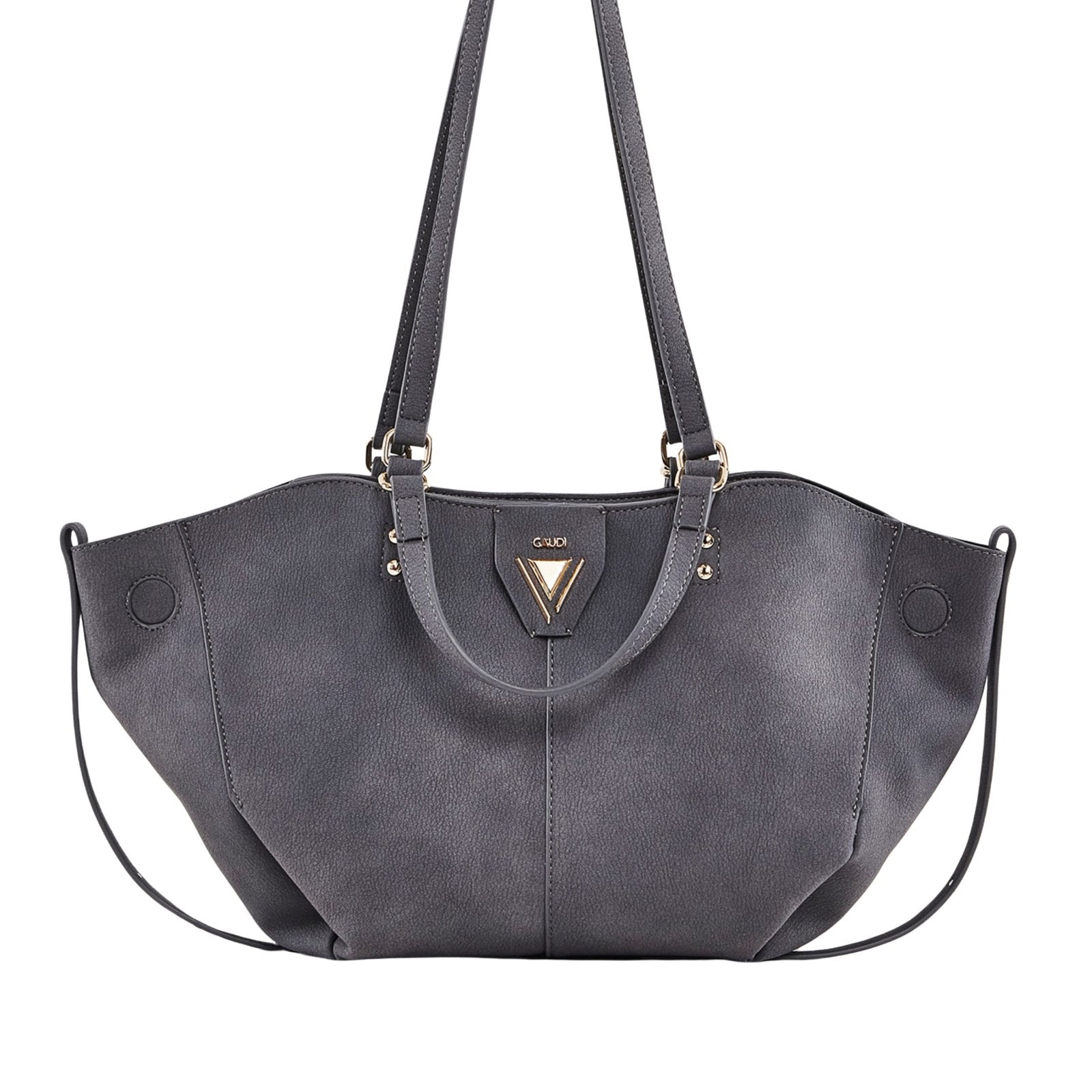Gaudi Borsa a mano tracolla shopper donna  SHOULDER BAG - linea GOLENE - cm 26x32x11 DENIM