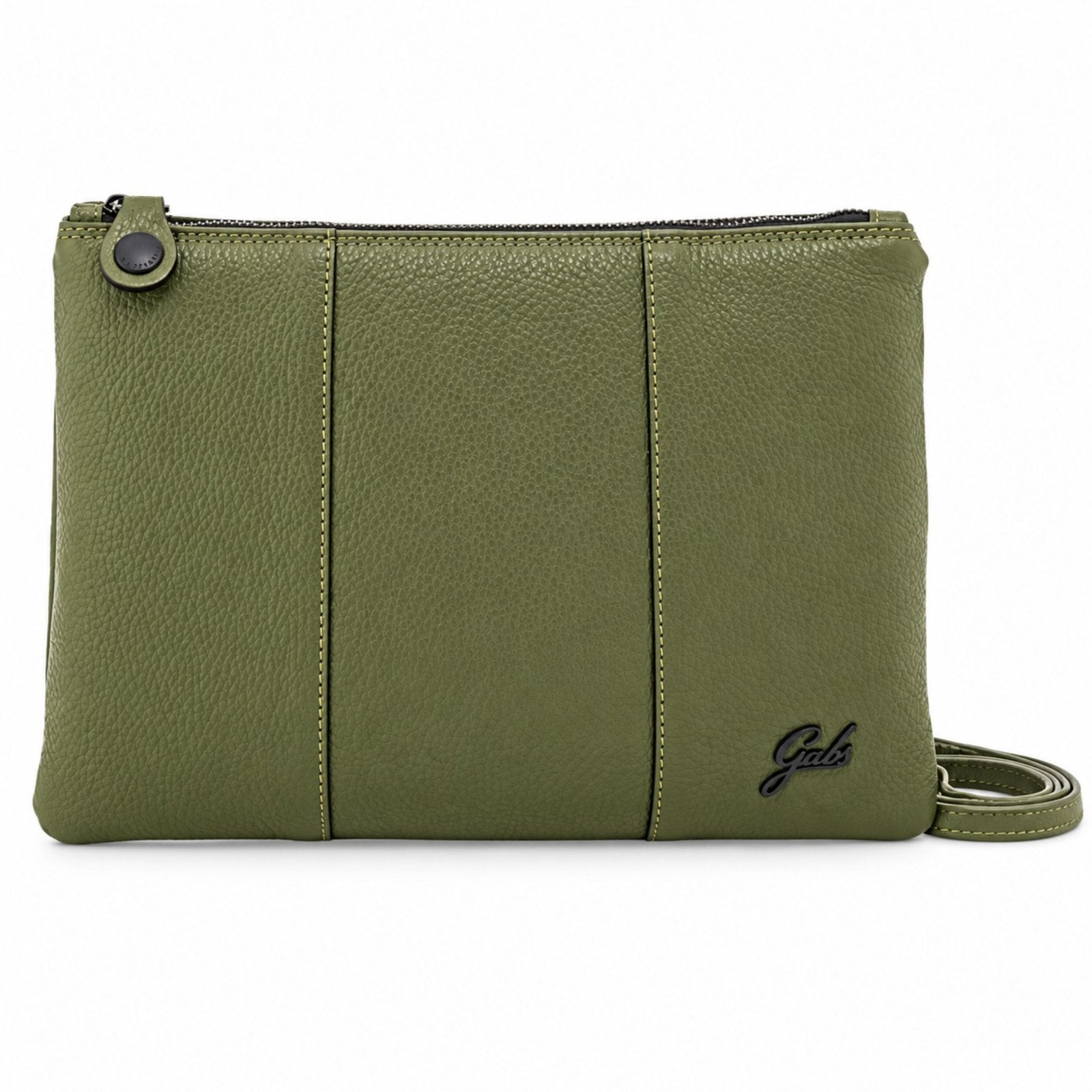 Gabs Borsa Pochette Tracolla Beyonce M Pelle Bull Black Made in ITALY - Forest Green