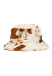 Kangol Cappello Pescatore Faux Fur Bucket Ecopelliccia Multicolore Brown White Cow Unisex