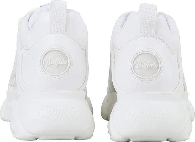 Buffalo Scarpe sneaker alte con zeppa vegan nubuk CLD Corin chunky street donna Bianco