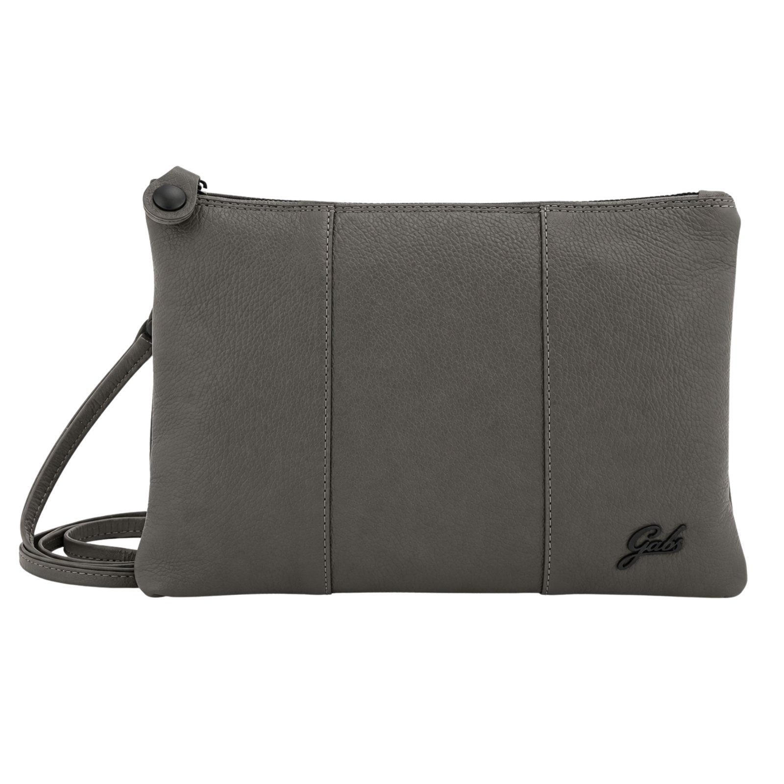Gabs Borsa Pochette Tracolla Beyonce M Pelle Bull Black Made in ITALY - Grey Lava