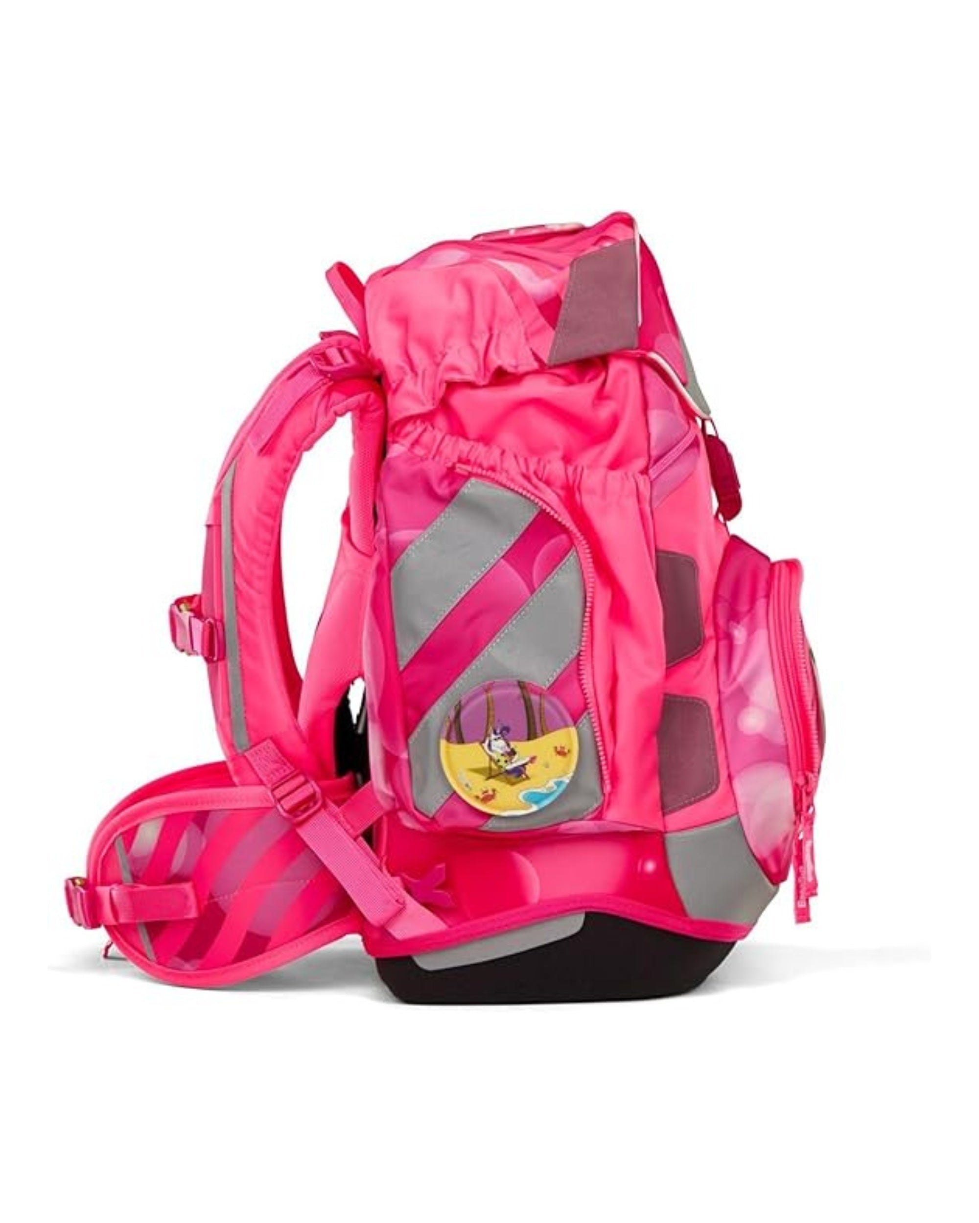 Ergobag Zaino Scuola PACK SET con Portapenne Resistente Sporco In Poliestere Fucsia WonBearful Unicorn