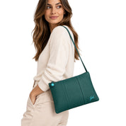 Gabs Borsa Pochette Tracolla Beyonce S Pelle Bull Basic Verde Ocean