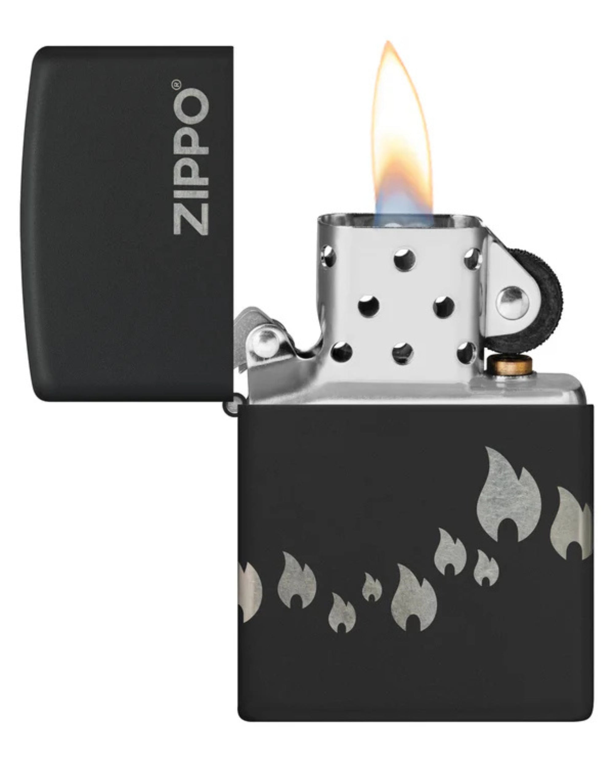 Zippo accendino Limited Edition made in USA nero matte cuori