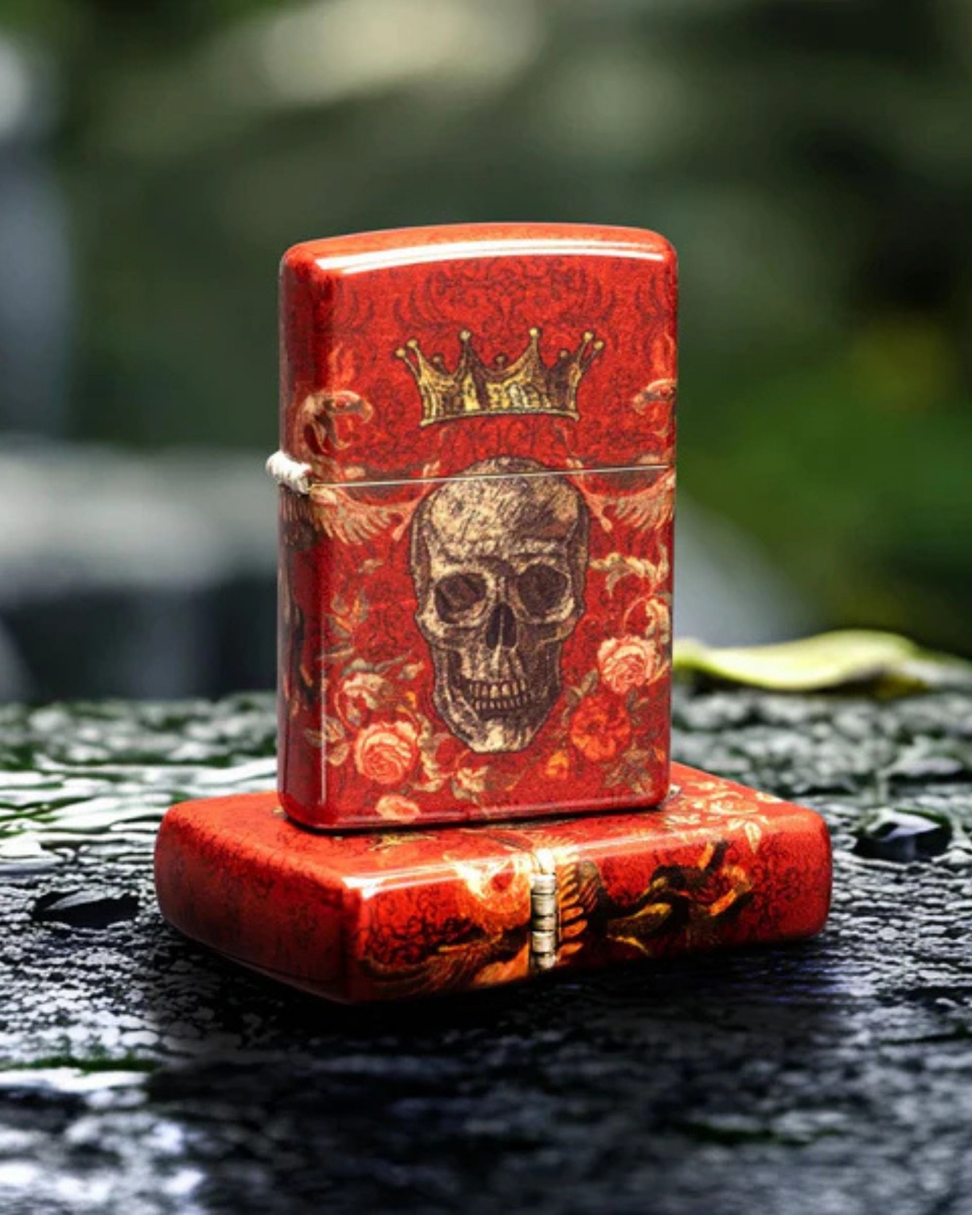 Zippo accendino Limited Edition made in USA teschio rosso