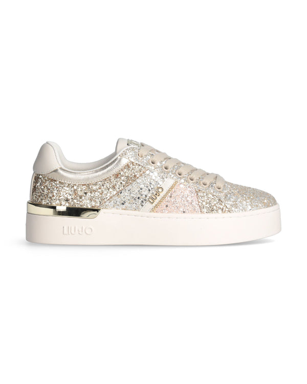 Liu Jo Sneakers Pelle Beige Donna