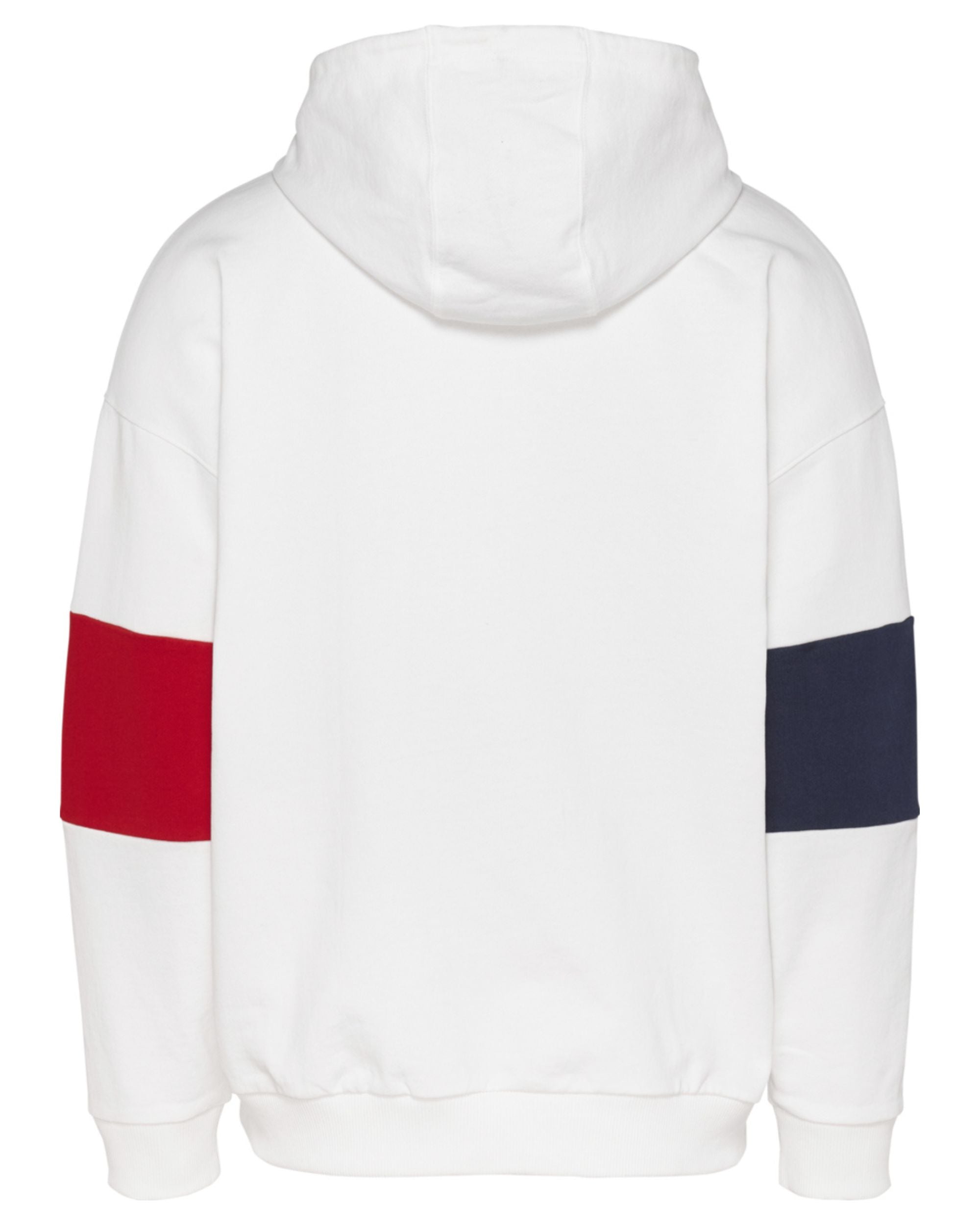 Tommy Jeans Hoodie Logo White Cotton