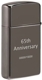 Zippo 65th Anniversary Slim Limited Edition Numerata Argento Unisex