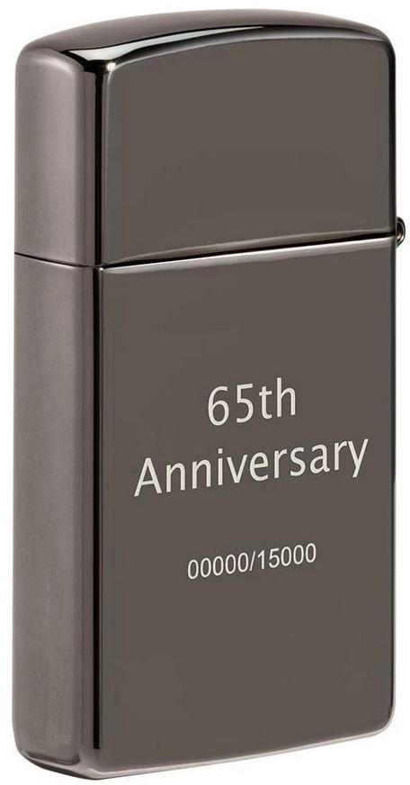 Zippo 65th Anniversary Slim Limited Edition Numbered Silver Unisex