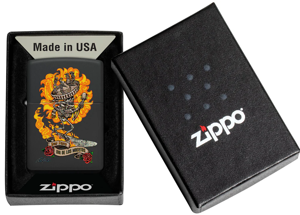 Zippo Ricaricabile Antivento Made In Usa Nel Box Regalo Multicolore Unisex