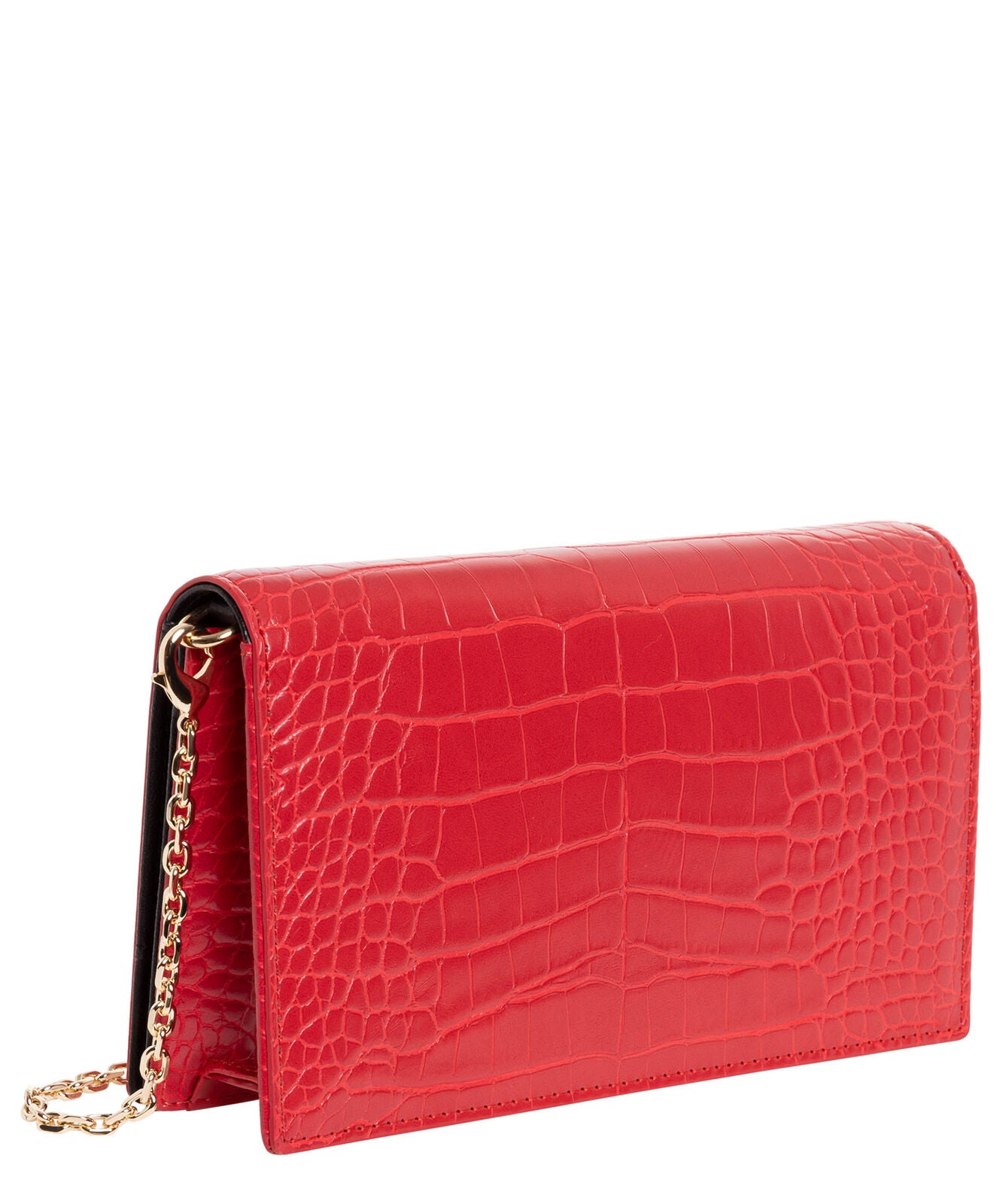 Love Moschino Borsetta Pochette Catenella Cocco Rosso