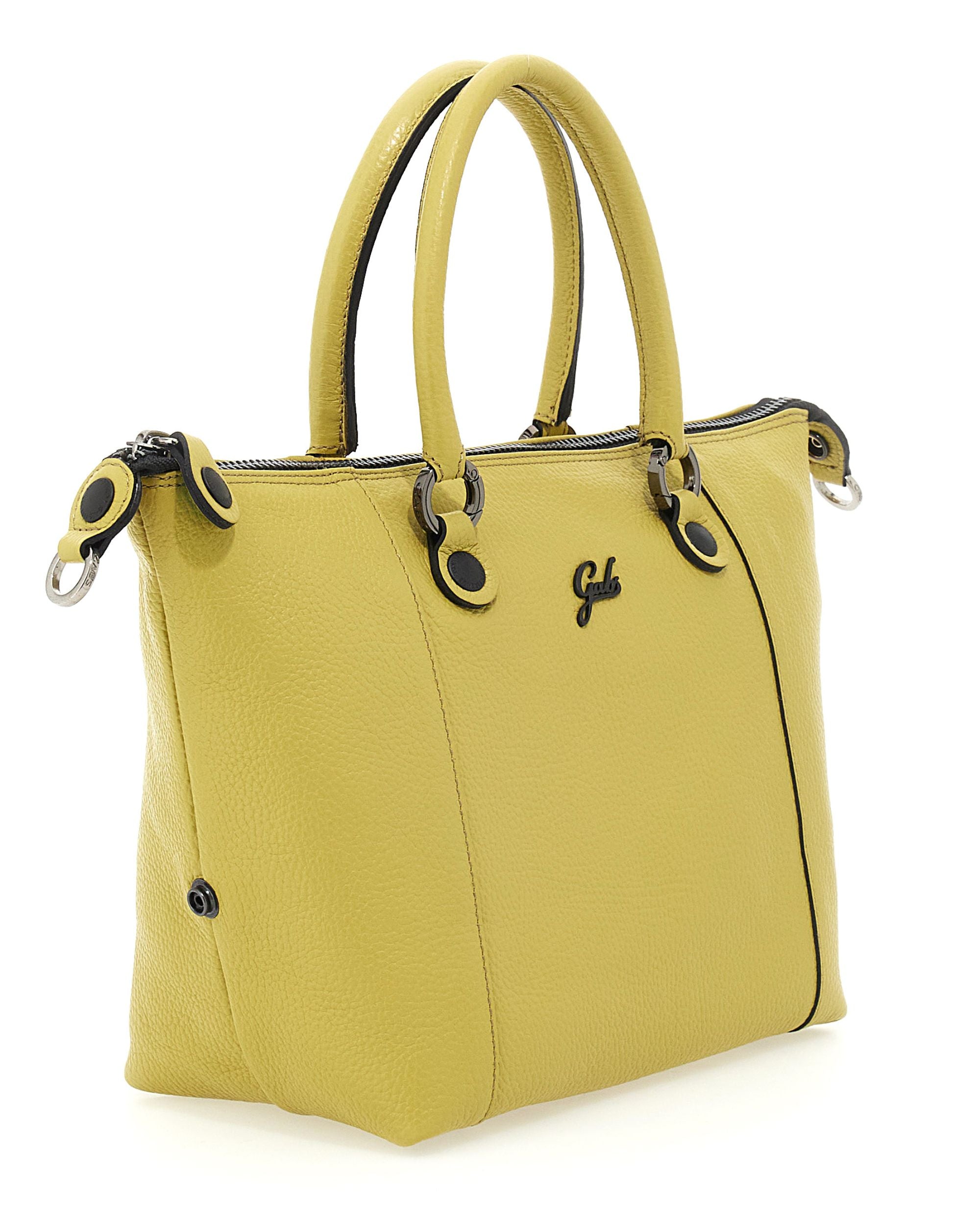 Gabs Zaino Trasformabile Hobo Shopper Tote Bauletto Pelle Giallo