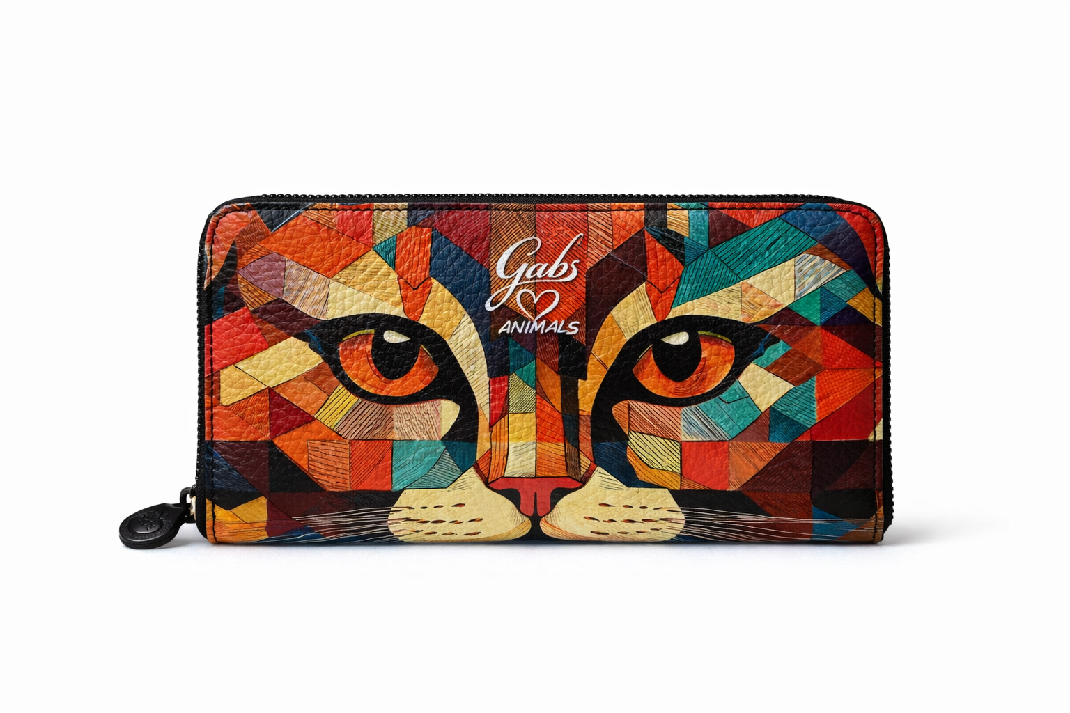 Gabs Portafoglio portamonete slot card zip around Pelle Gmoney17 Bull TRIP - GATTO ROSSO