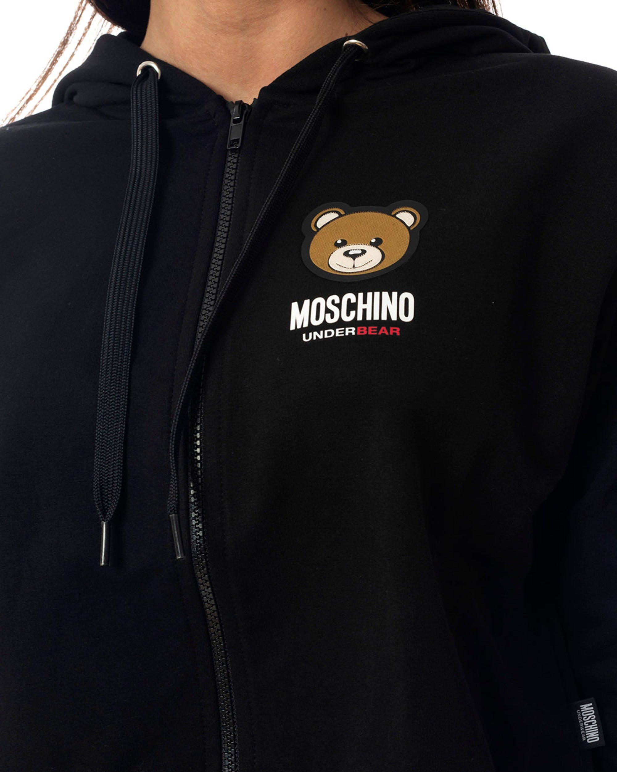 Moschino Underbear Hoodie Cotone Nero