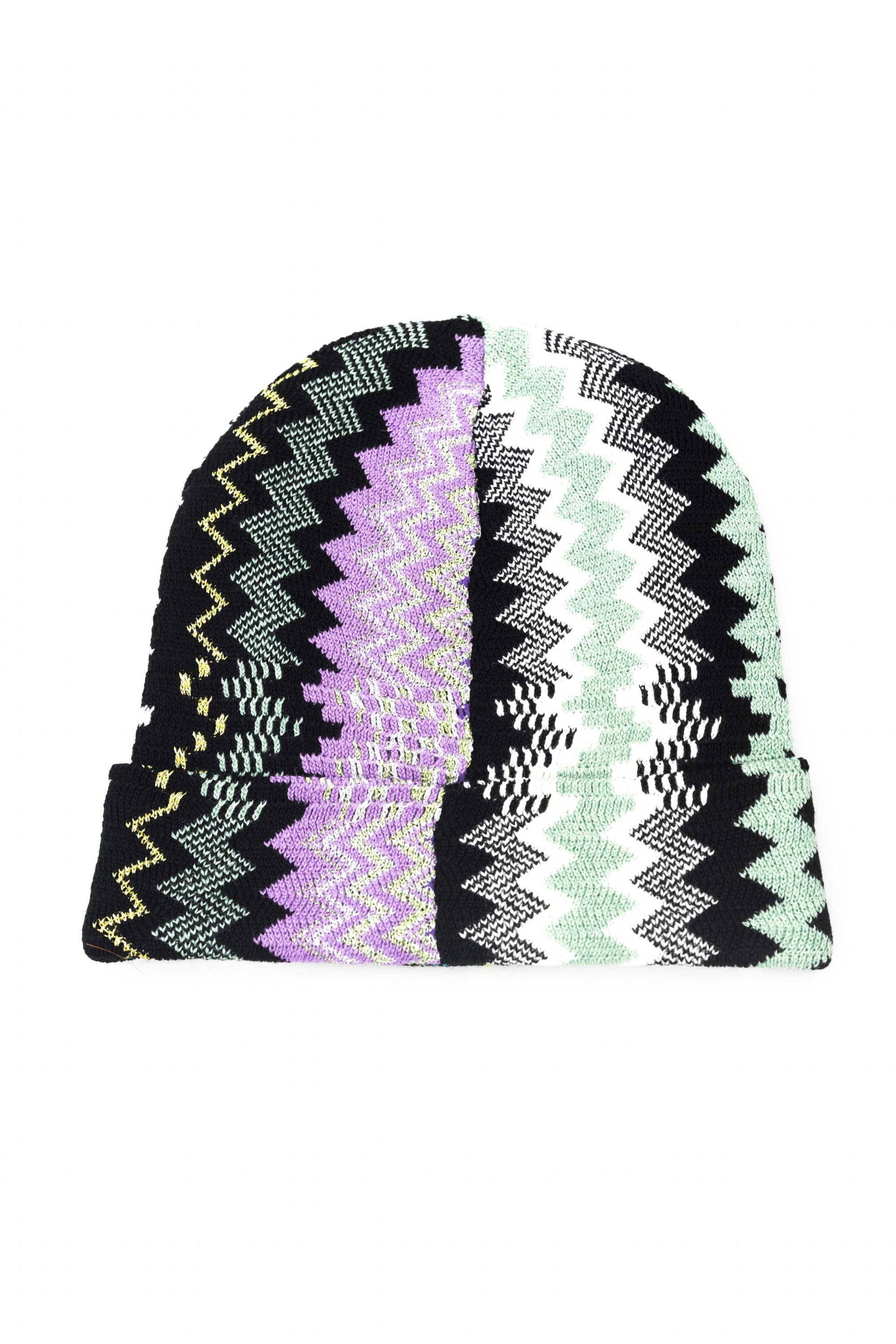 Missoni Cuffia Fantasia Geometrica Misto Lana Multicolore