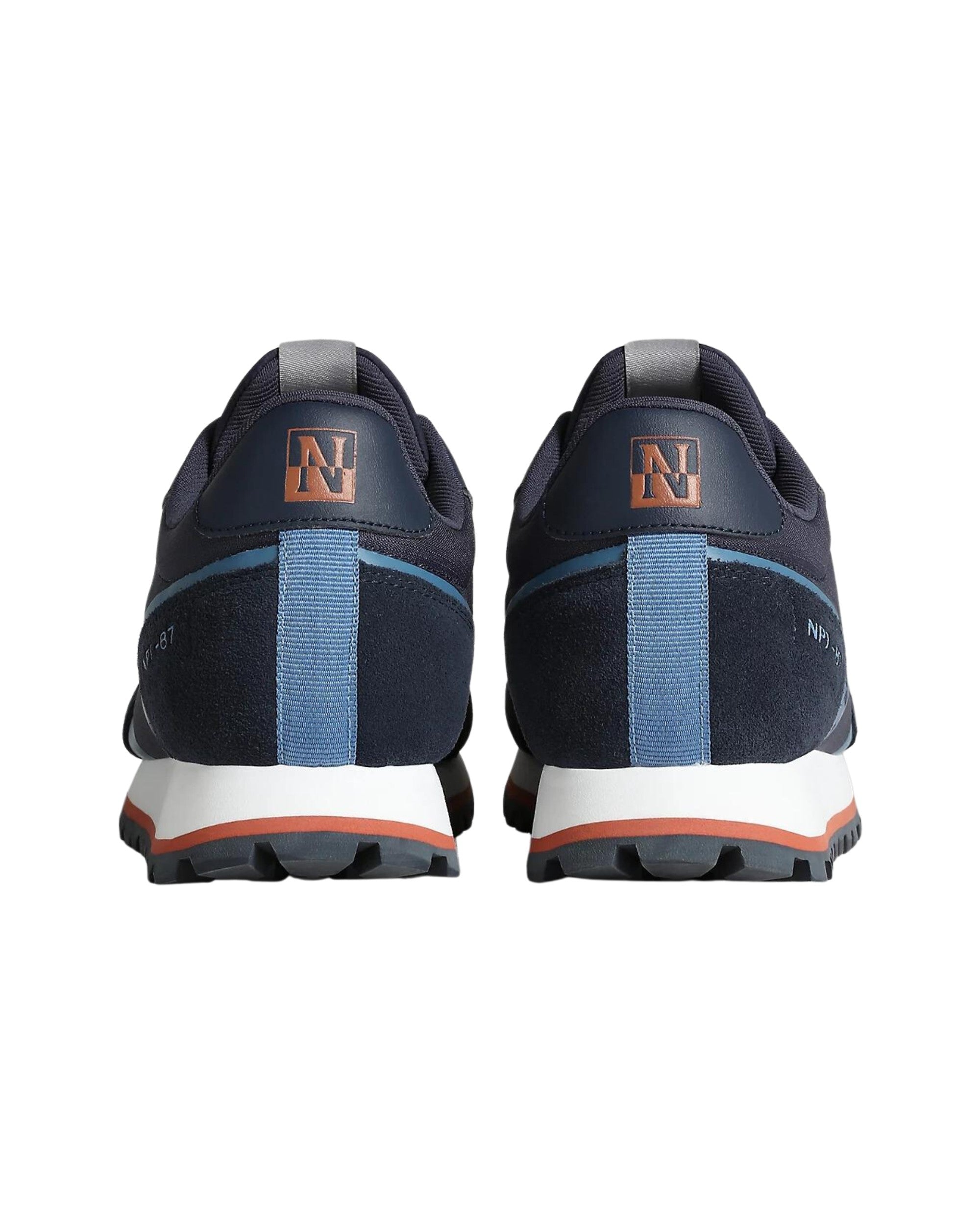 Napapijri Lotus Sneakers in Polyester and Leather Blue