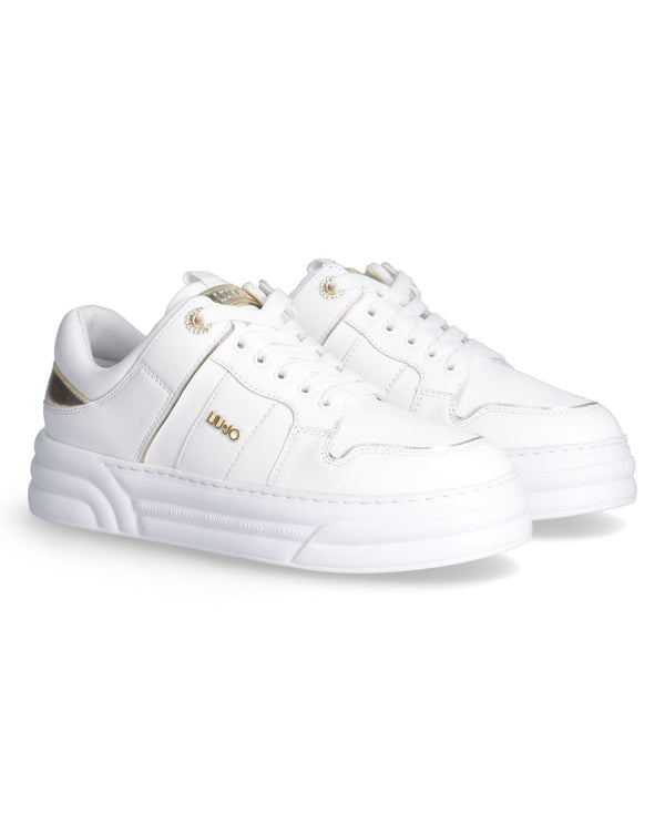 Liu Jo Sneakers Cleo 10 Pelle Bianco-2