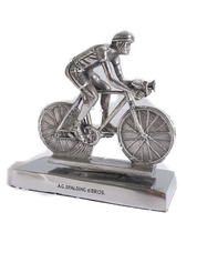 Spalding & Bros A.g. Ciclista Alluminio Fermacarte Ufficio Design Bici 17x17x7 Cm Circa Grigio Unisex