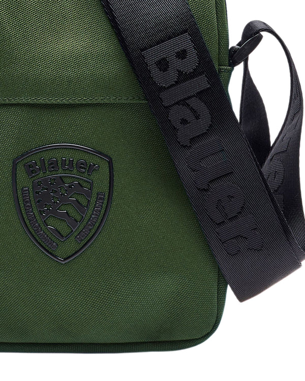 Blauer Cordura Nylon Crossbody Bag
Basic Camera Verde Uomo-2