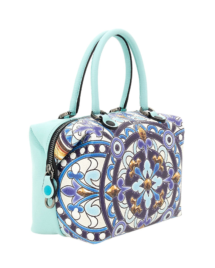 Gabs Borsa Trasformabile Hobo-Shopper-Tote-Bauletto-Zaino Pelle Azzurro 4