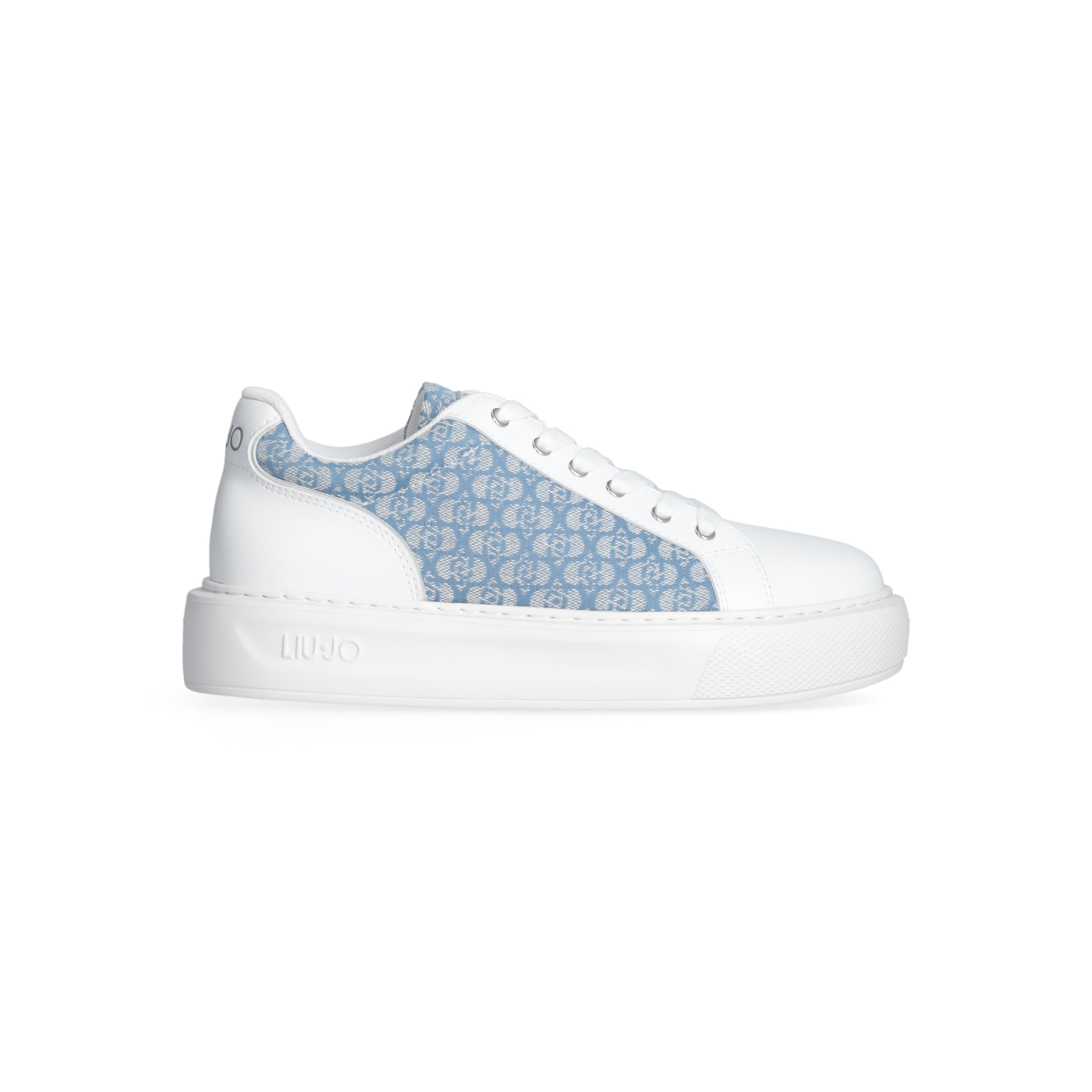 Liu Jo Sneakers Pelle Donna KYLIE 34 - MONOGRAM JACQUARD DENIM