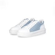 Liu Jo Sneakers Pelle Donna KYLIE 34 - MONOGRAM JACQUARD DENIM