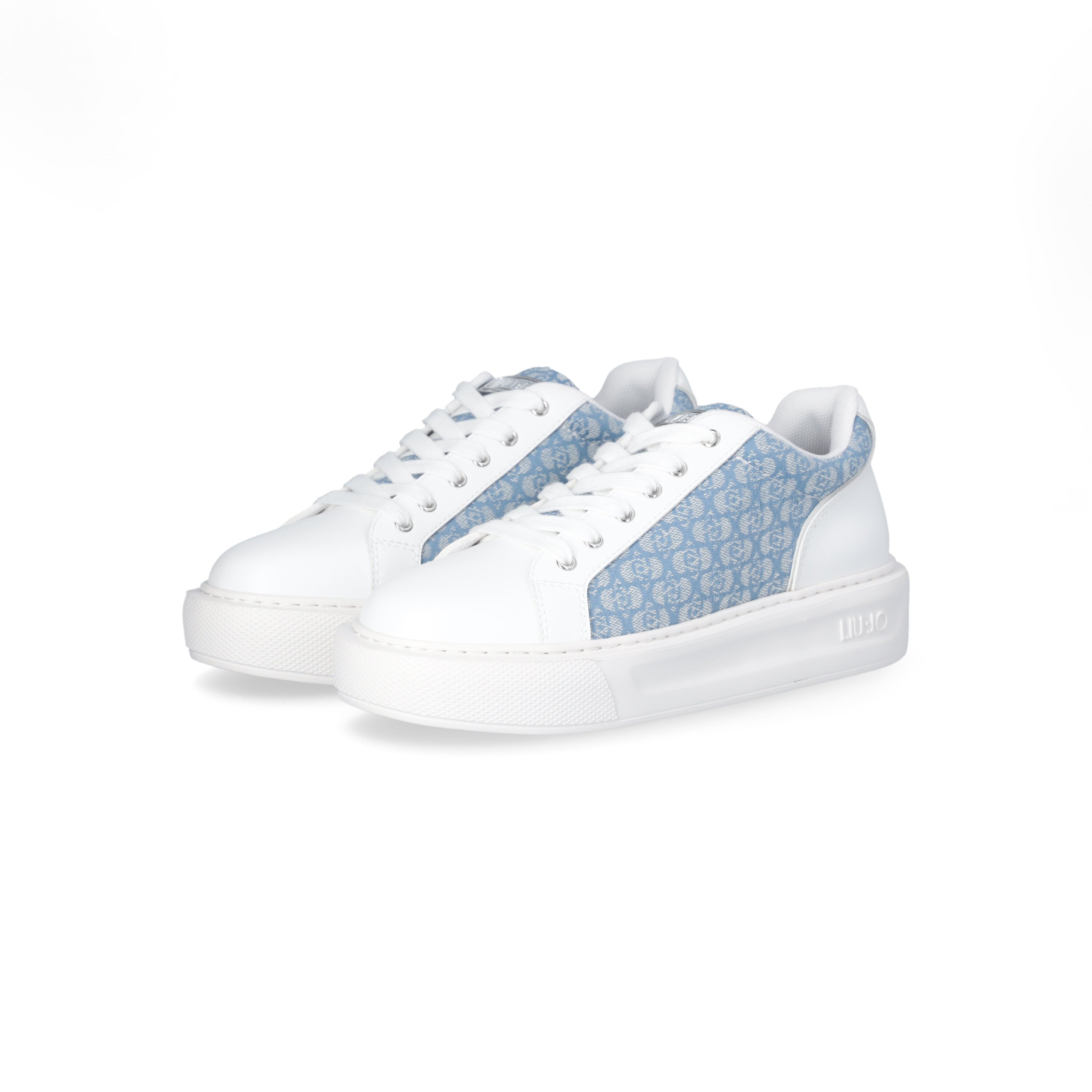 Liu Jo Sneakers Pelle Donna KYLIE 34 - MONOGRAM JACQUARD DENIM