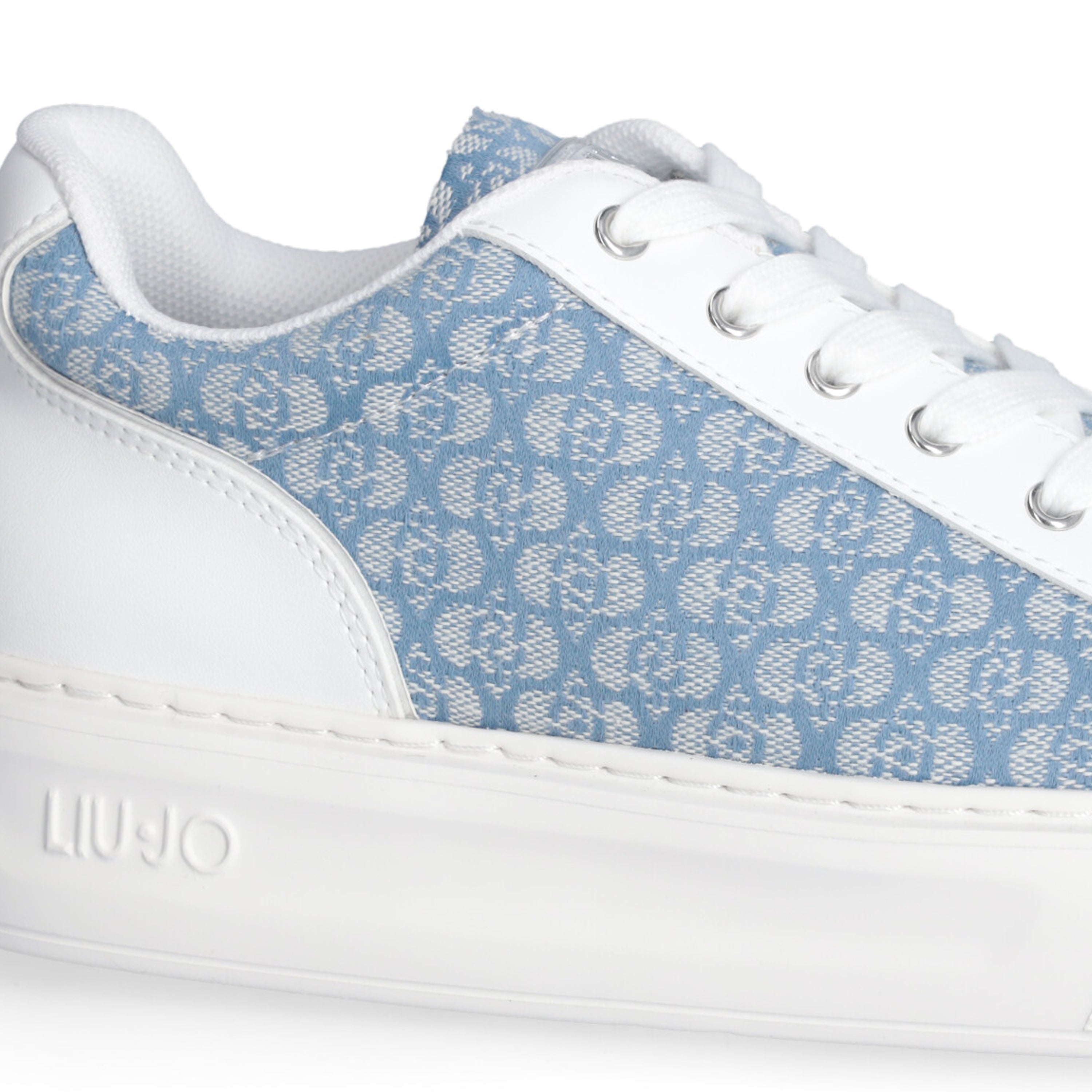 Liu Jo Sneakers Pelle Donna KYLIE 34 - MONOGRAM JACQUARD DENIM