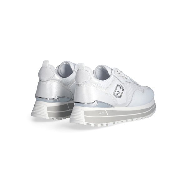 Liu Jo Sneakers Pelle Donna MAXI WONDER 01 Bianco-2