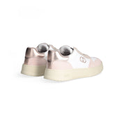 Liu Jo Sneakers Pelle Donna Me 03 Bianco Rosa