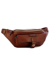 The Bridge Brown Leather Bum Bag Men