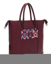 Gabs Trasformabile Zaino Hobo Shopper Tote Bauletto in Pelle Viola