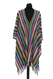 Missoni Geometric Pattern Stole Wool Blend Multicolor