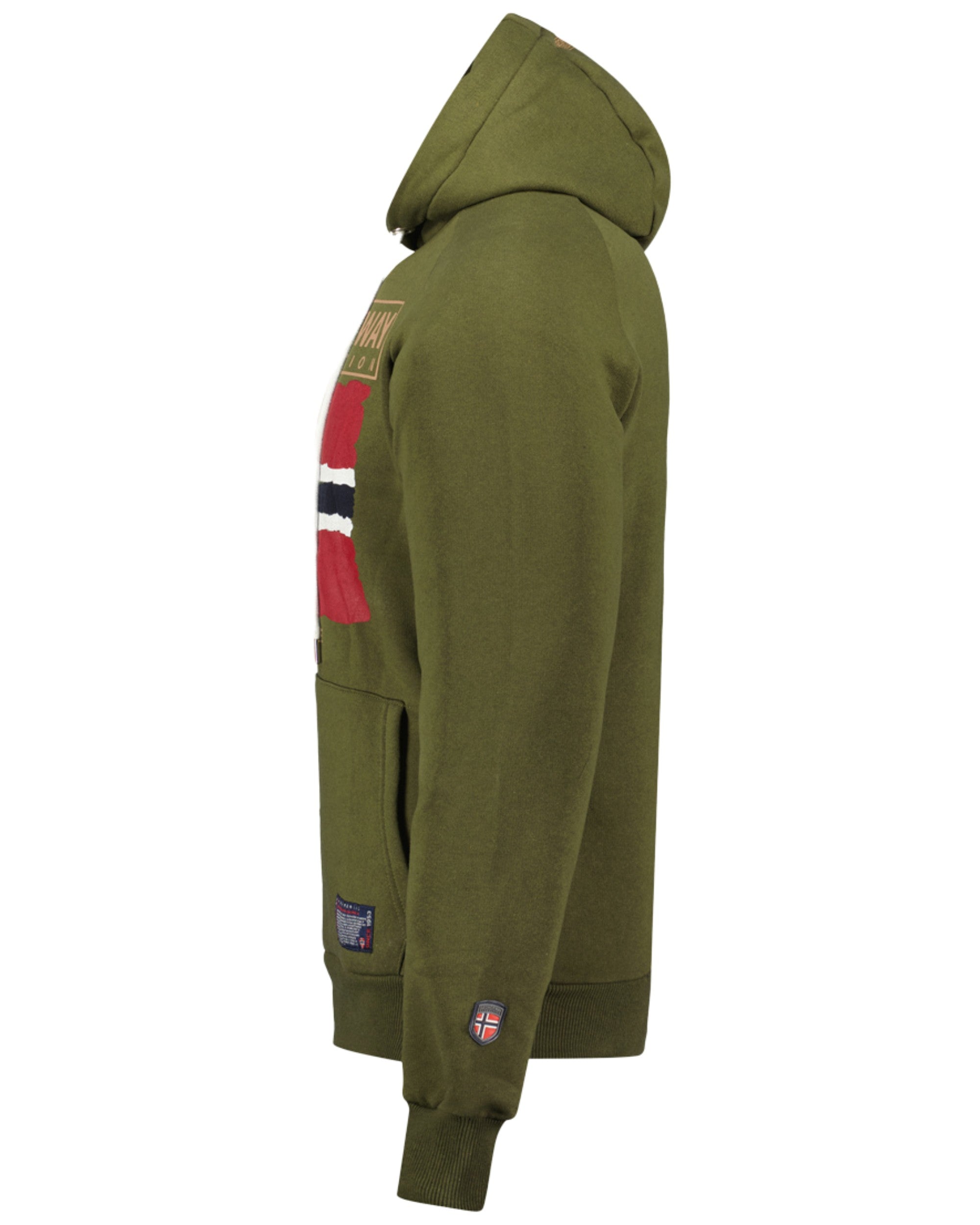 Geographical Norway Felpa Geonorway Con Cappuccio Verde Uomo