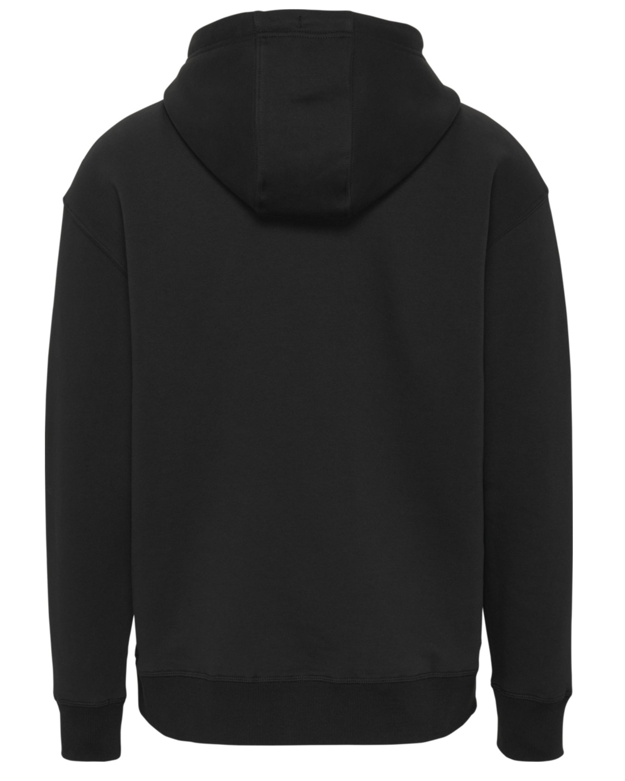 Tommy Jeans Linear Hood Cotton Black Sweatshirt