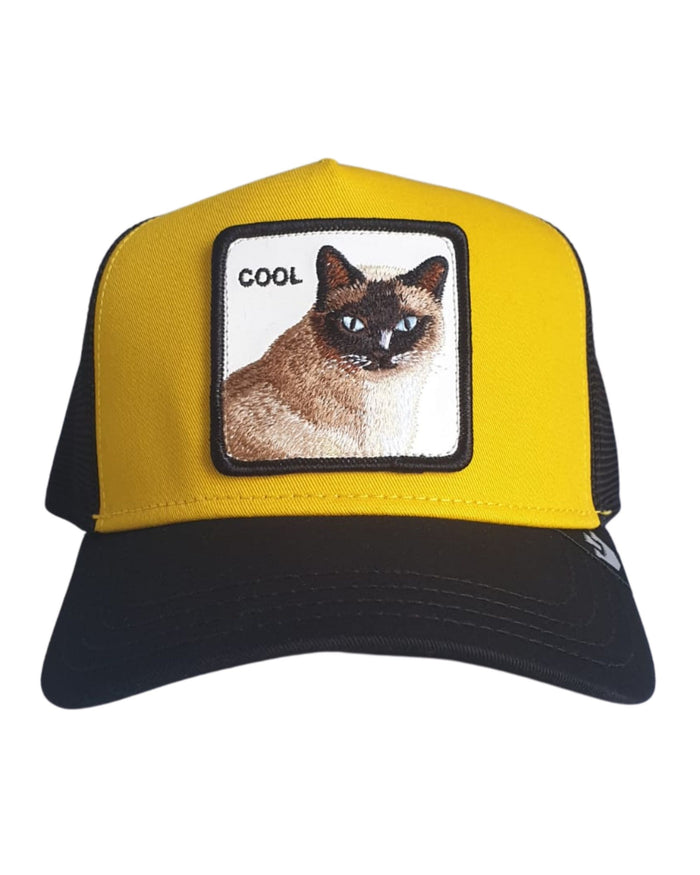 Goorin Bros. Trucker Cap Cappellino Animal Farm 'the Cool Cat' Oro Unisex 1