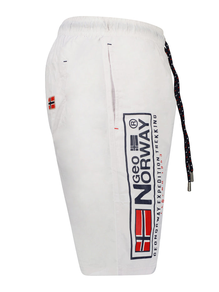 Geographical Norway Bermuda Mare Piscina Corto Bianco Uomo 3